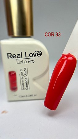 Esmalte em gel cor 33 real love camada única