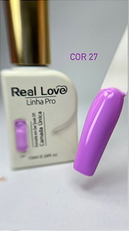 Esmalte em gel cor 27 real love camada única