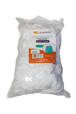 lençol com elastico gianinis contém 12un