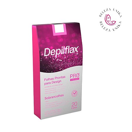 Folhas prontas para designer de sobrancelhas  20 uni - depilflax