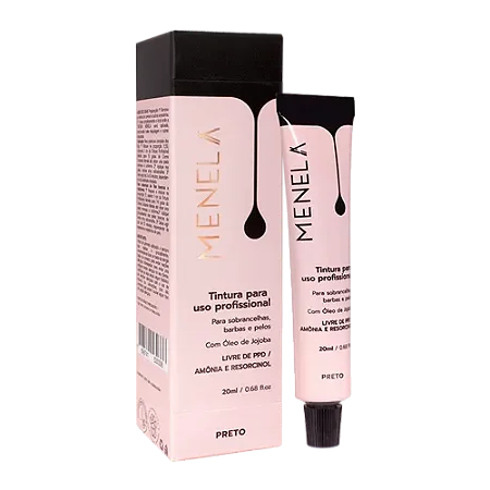 Tintura Menela para Sobrancelhas Preto