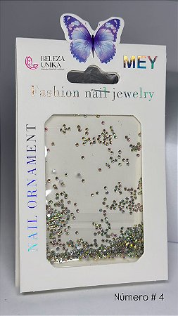 Strass Cartela Numero 04 Furta cor