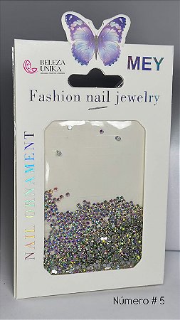 Strass Cartela Numero 05 Furta cor