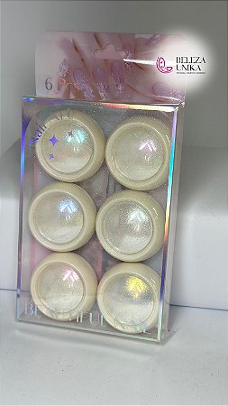 Pó Holografico com 6 cores