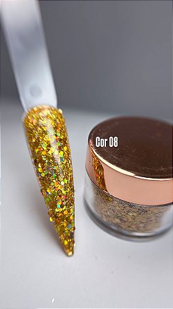 Glitter Flocado Cor 08