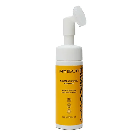 Mousse de Limpeza Vitamina C Lady Beauty 150ml