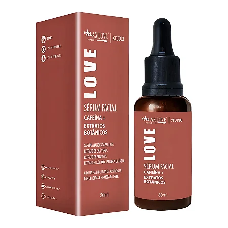 Sérum Facial Max Love Cafeína + Extratos Botânicos 30ml