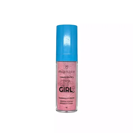 Iluminador Solto brilho intenso Rosa Mia Make 7g