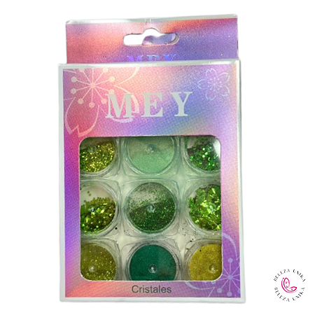 Kit de Glitter c/ 9und verde