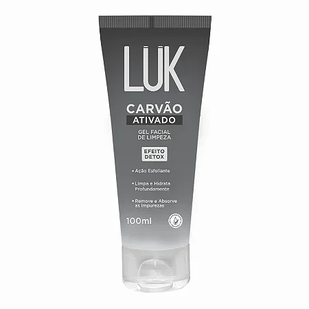 Gel de Limpeza Facial LUK Carvão Ativado 100ml