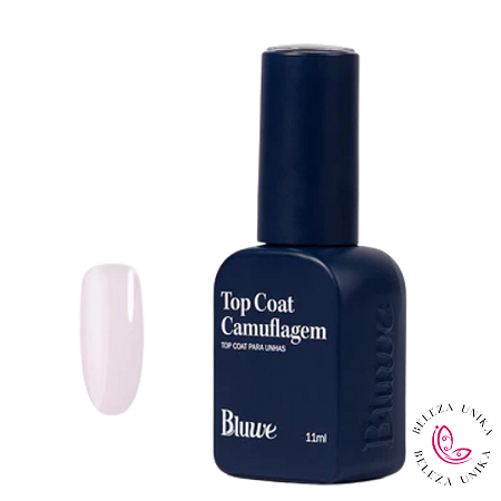 Top Coat Camuflagem Natural Pink Bluwe 11ml