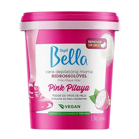 Depil Bella Cera Hidrossolúvel Pink Pitaya 1,3k