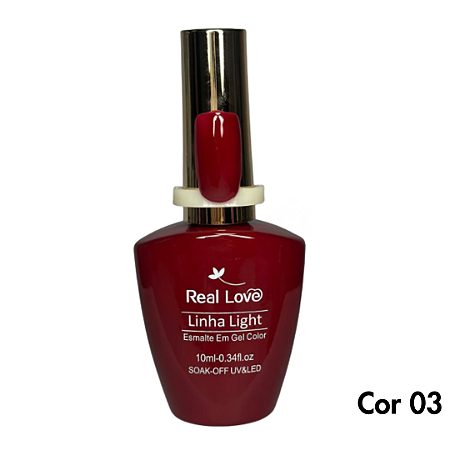 Esmalte Gel Real Love cor 03 Vermelho Luxo