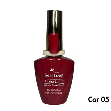 Esmalte Gel Real love Cor 05 Vermelho Luxo