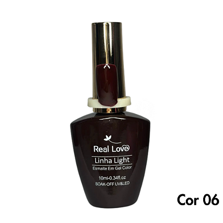 Esmalte Gel Real love Cor 06 Vermelho Luxo