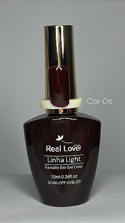 Esmalte Gel Real love Cor 06 Vermelho Luxo