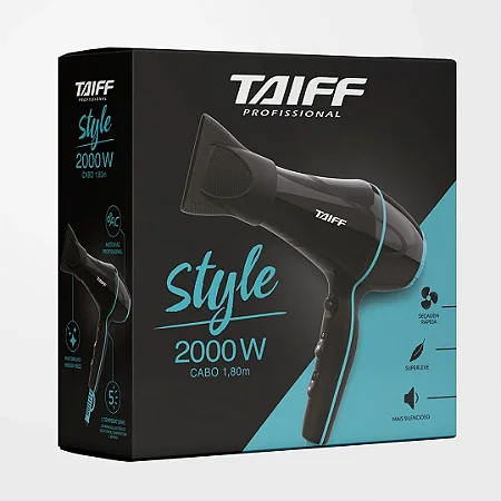 Secador de Cabelo Style Black 2000W -Taiff