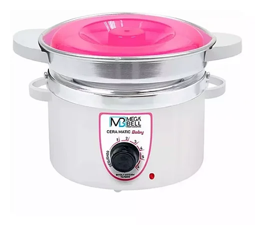 MEGA BELL CERA MATIC BABY 200GR - Branca c/ Rosa