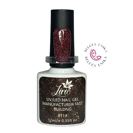 LIRIO ESMALTE EM GEL GLITTER 12ML COR:11