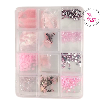 Kit de decoração de unha rosa -Dafu