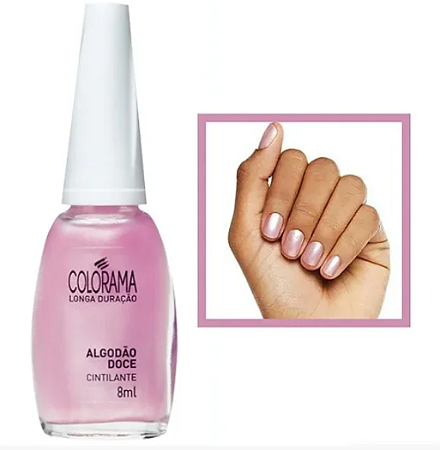 Esmalte Colorama Algodão Doce Cintilante 8ml