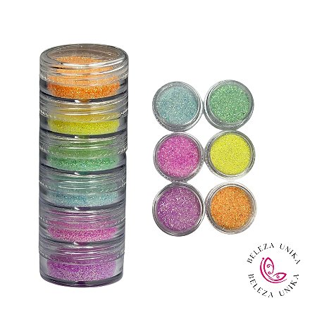 Torre de Glitters Finos 6 Cores