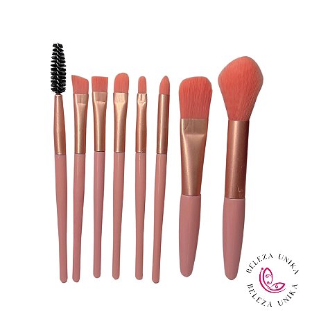 Pincel para maquiagem mini com 8 unidades