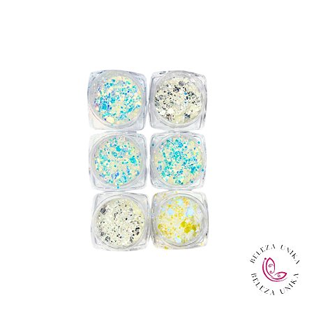 Glitter Flocado 6 Unidades - Helen Color