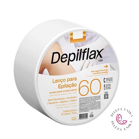 Lenço para Depilação em rolo Depilflax c/ 60 metros