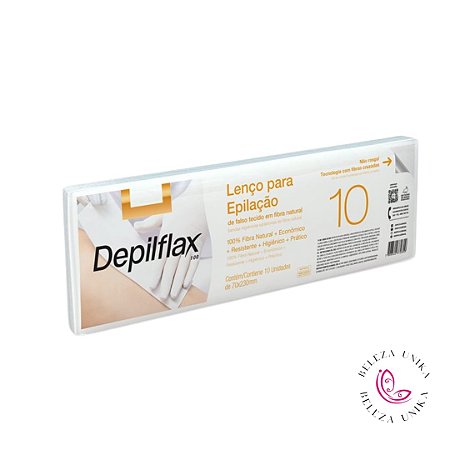 Lenço para Depilação Depilflax c/ 10 Unid