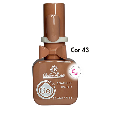 Esmalte em Gel Bella Rosa Coleção Lacinho Cor 43