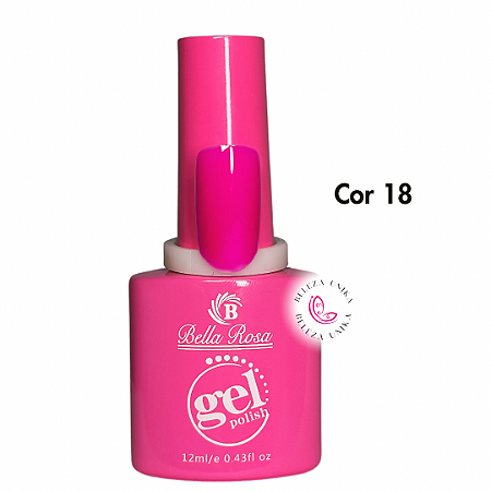 Esmalte em Gel Bella Rosa Col. Gel Polish Cor 18