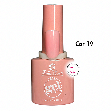 Esmalte em Gel Bella Rosa Col. Gel Polish Cor 19