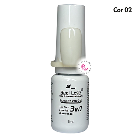 Esmalte em Gel Real Love 3 em 1 – 5ml Cor 02