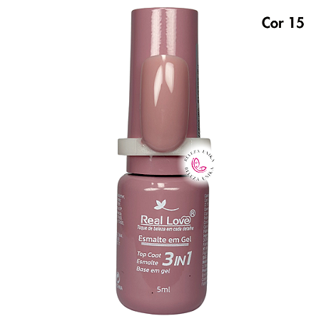 Esmalte em Gel Real Love 3 em 1 – 5ml Cor 15