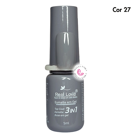 Esmalte em Gel Real Love 3 em 1 – 5ml Cor 27