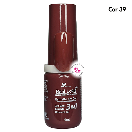 Esmalte em Gel Real Love 3 em 1 – 5ml Cor 39