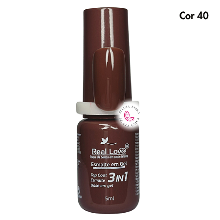 Esmalte em Gel Real Love 3 em 1 – 5ml Cor 40