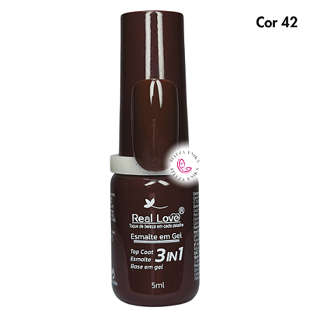 Esmalte em Gel Real Love 3 em 1 – 5ml Cor 42