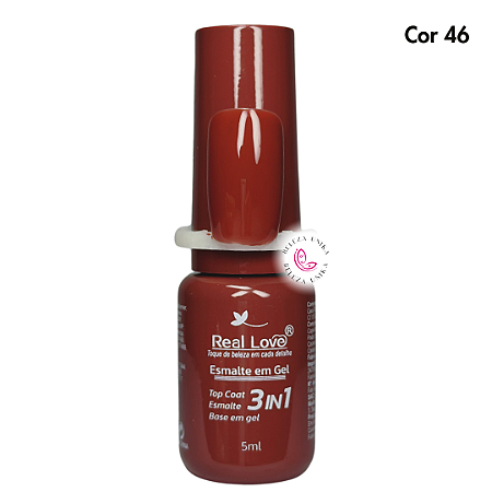Esmalte em Gel Real Love 3 em 1 – 5ml Cor 46