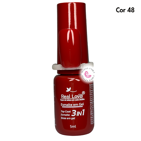 Esmalte em Gel Real Love 3 em 1 – 5ml Cor 48