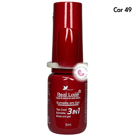 Esmalte em Gel Real Love 3 em 1 – 5ml Cor 49