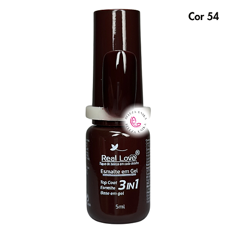 Esmalte em Gel Real Love 3 em 1 – 5ml Cor 54