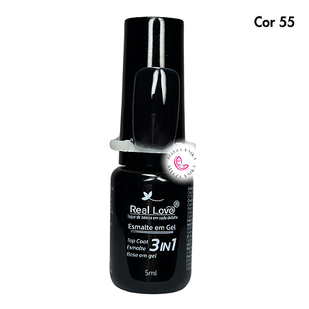 Esmalte em Gel Real Love 3 em 1 – 5ml Cor 55