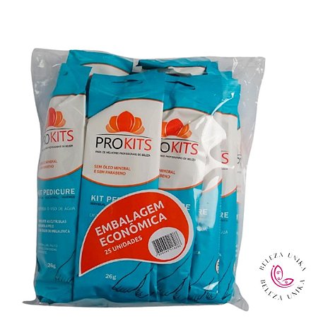 Kit Pedicure - Pacote Econômico com 25 Kits - Prokits