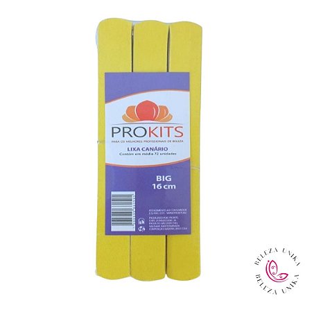 PACOTE COM 72 LIXAS BIG 16 CM CANARIO - PROKITS