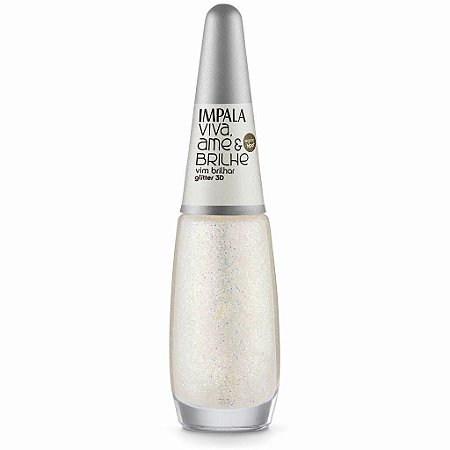 Esmalte Impala Vim Brilhar Glitter 3D Coleção Viva, Ame & Brilhe