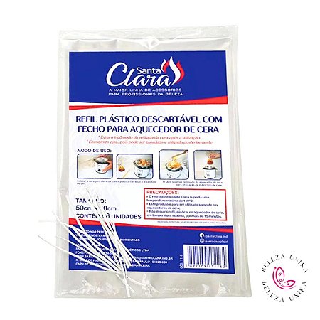 Refil Platico Descartável P/ Aquecedor de Cera - Santa Clara