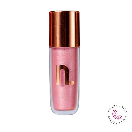 Gloss Labial Instant Glow Cor Quartzo Rosa- Nina Makeup