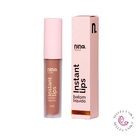 Batom Líquido Instant Lips Princípio 4ml - Nina makeup